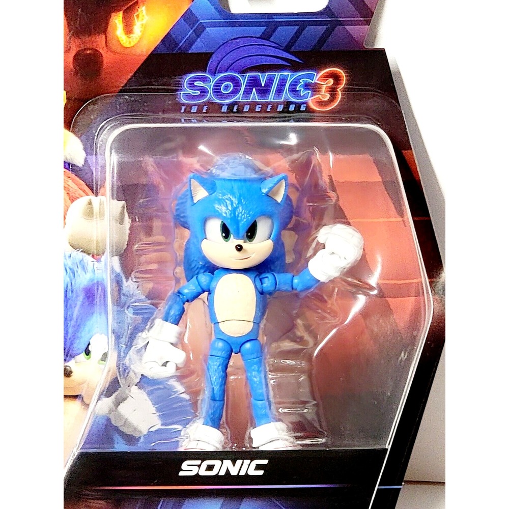 Jakks Sonic the Hedgehog Action Figure Kids 5" Blue Sonic 3 Movie Articulated